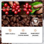 Premium Organic Coffee Beans - Yunnan Puer Black Coffee, Freshly Roasted 250g - Image 3